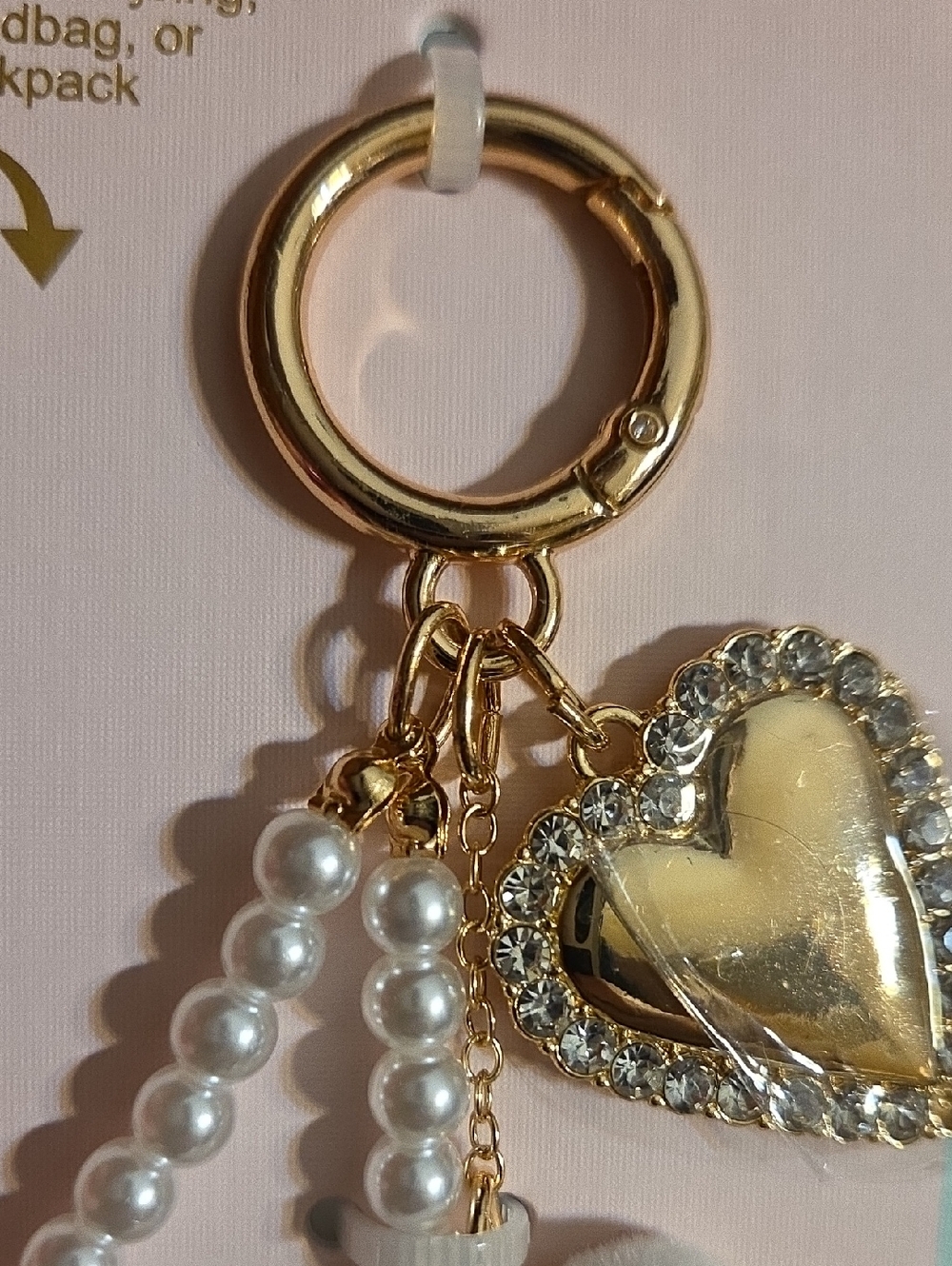 Piper K Swan Bag Charm with Pearl Accents NWOT - Picture 6 of 7